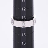 CARTIER Love Ring Half Diamond #54 13.5 Women's K18WG/Dialing Ring A Rank Used Ginzo