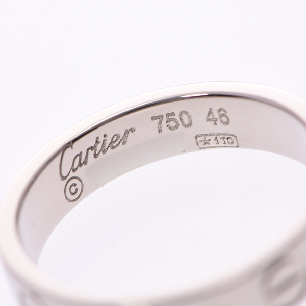 CARTIER Minilab Ring #46 6 Women's K18WG Ring Ring A Rank Used Ginzo