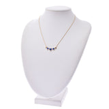 SAINT LAURENT Saint Laurent Heart Motif Ladies K18YG/Lapis Lazuli Necklace A Rank Used Ginzo