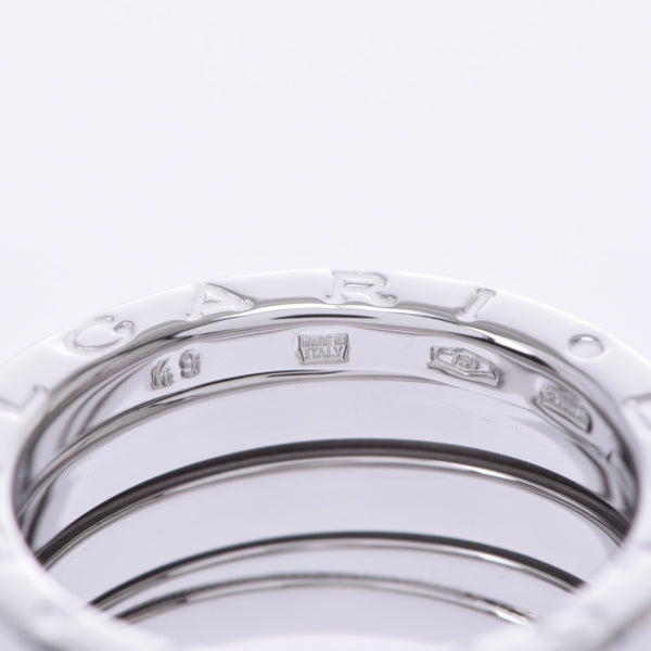 BVLGARI B-ZERO 戒指 #49 尺寸 M 8 女士 K18WG 戒指 A 级二手银藏