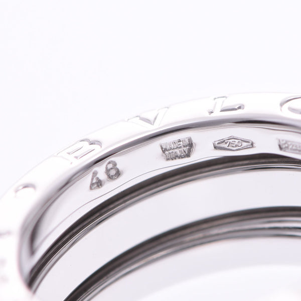 BVLGARI Bvlgari Bvlgari B-ZERO ring #48 Size S No. 7 women'S K18WG ring-ring a rank used silver
