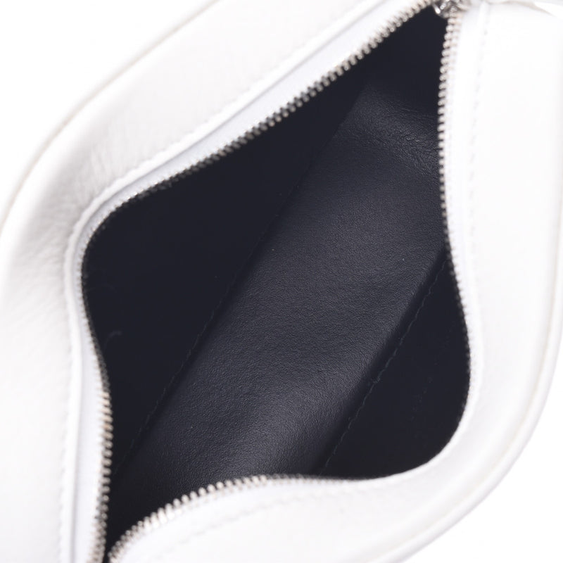 BALENCIAGA Everyday Camera Bag XS White Silver Hardware Ladies Leather Shoulder Bag Unused Ginzo