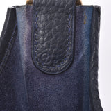 HERMES Evelyn GM blue indigo gold metal fittings ○ Y stamped (around 1995) Unisex Kushbell shoulder bag B rank used Ginzo