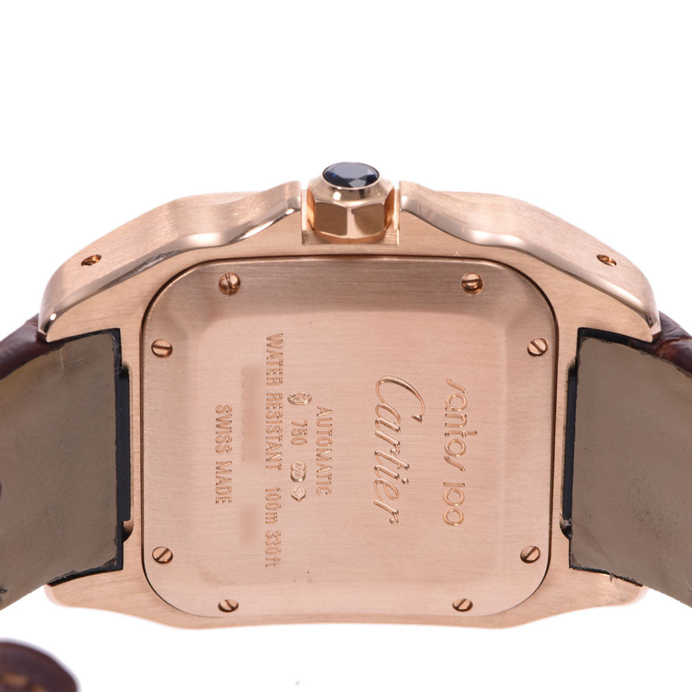 CARTIER カルティエ サントス100 MM W20108Y1 メンズ PG/革 腕時計 自動巻き 白文字盤 Aランク 中古 人気・おすすめ|使いやすい・旅行におすすめ 品質保証 全国発送 日本国内発送・最短翌日お届け CARTIER カルティエ サントス100 MM W20108Y1 メンズ PG/革 腕時計 自動巻き 白文字盤 Aランク 中古 人気・おすすめ|使いやすい・旅行におすすめ 品質保証 全国発送 日本国内発送・最短翌日お届け