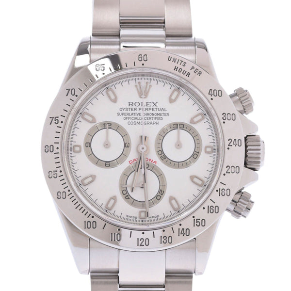 ROLEX Rolex Daytona 116520 Men's SS watch automatic winding ivory dial A rank used Ginzo