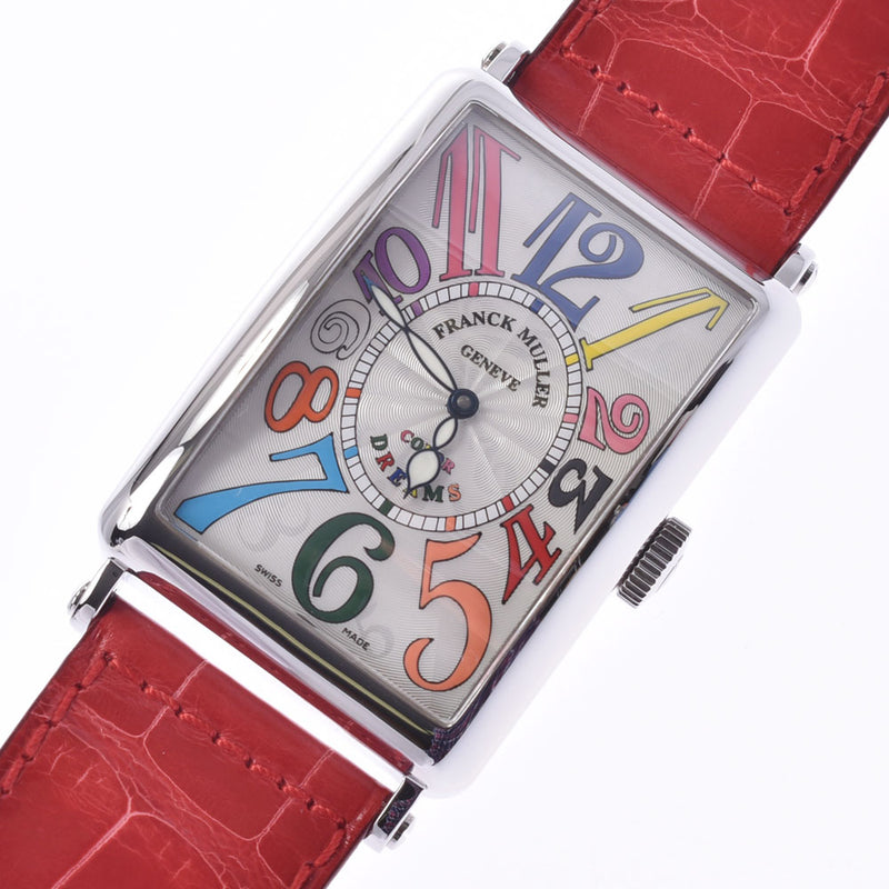 FRANCK MULLER, Muller Long Island, Curry Dreams, 1200SC Boys Clock, automatic winding, white, literal, A-Rank, used silver,