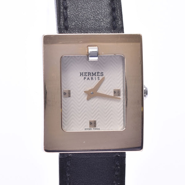 HERMES エルメス ベルトウォッチ BE1.210 レディース SS/革 腕時計 クオーツ 白文字盤 ABランク 中古 銀蔵