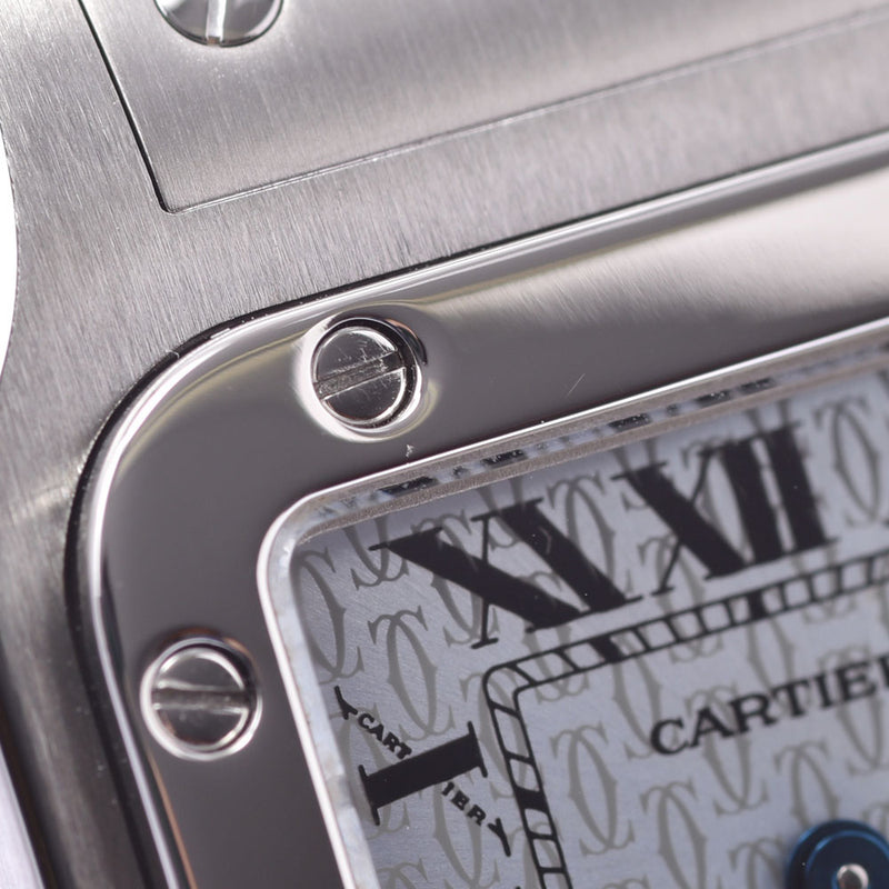 CARTIER カルティエ サントス ガルベSM レディース SS 腕時計 クオーツ 2Cロゴ文字盤 Aランク 中古 銀蔵