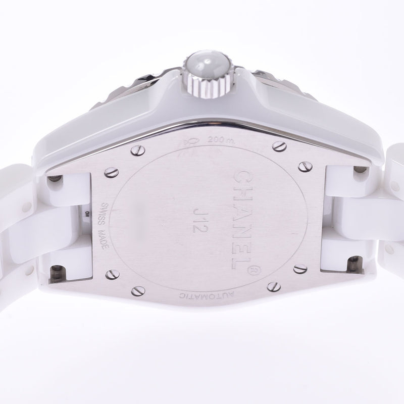 CHANEL シャネル J12 38mm 12Pダイヤ H1629 メンズ 腕時計 自動巻き 白文字盤 Aランク 中古 銀蔵