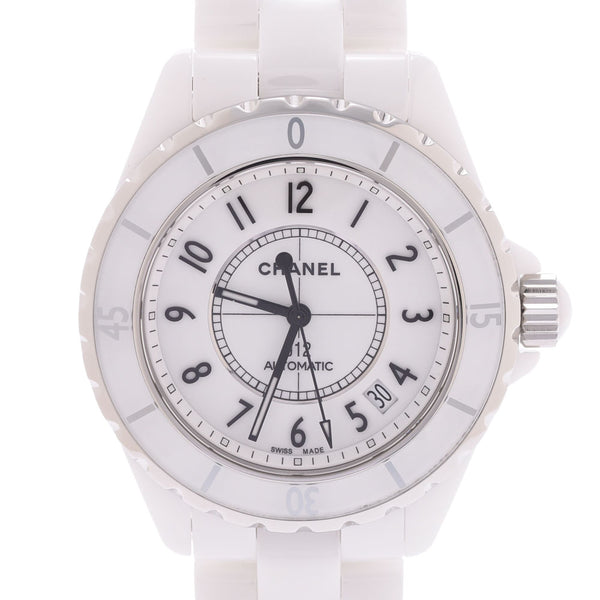 CHANEL Chanel J12 38mm men's watch white dial AB rank second-hand silver