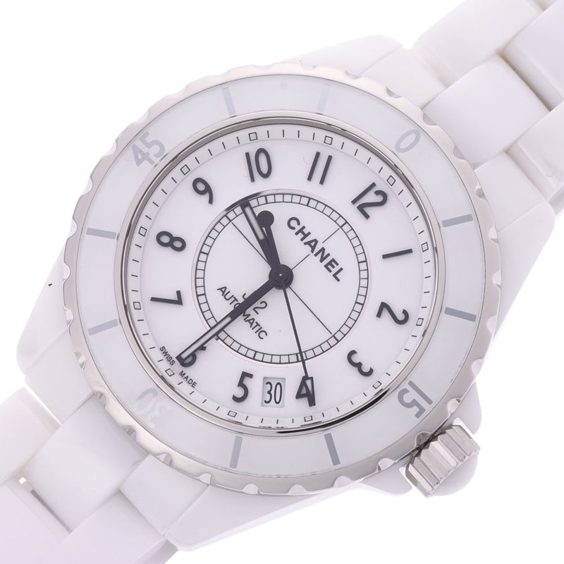 CHANEL Chanel J12 38mm men's watch white dial AB rank second-hand silver