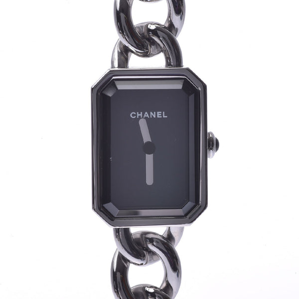 CHANEL シャネル プルミエール 新型 H3248 レディース SS 腕時計 クオーツ 黒文字盤 Aランク 中古 銀蔵
