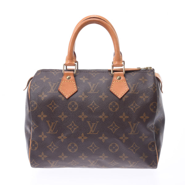 LOUIS VUITTON ルイヴィトン モノグラム スピーディ25 ブラウン M41528 レディース モノグラムキャンバス ハンドバッグ Bランク 中古 銀蔵