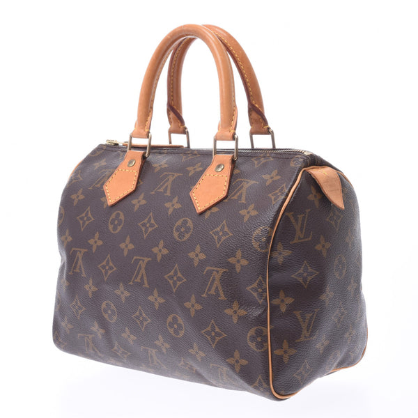 LOUIS VUITTON ルイヴィトン モノグラム スピーディ25 ブラウン M41528 レディース モノグラムキャンバス ハンドバッグ Bランク 中古 銀蔵