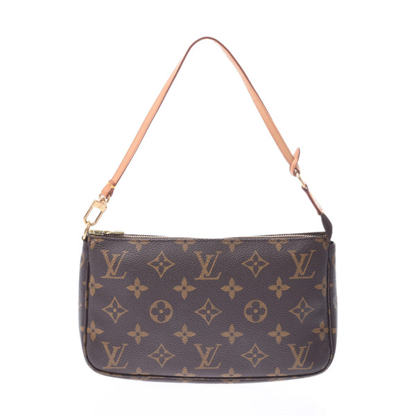 LOUIS VUITTON Louis Vuitton Monogram Pochette Accessoir Brown M51980 Ladies Monogram Canvas Accessory Pouch B Rank Used Ginzo