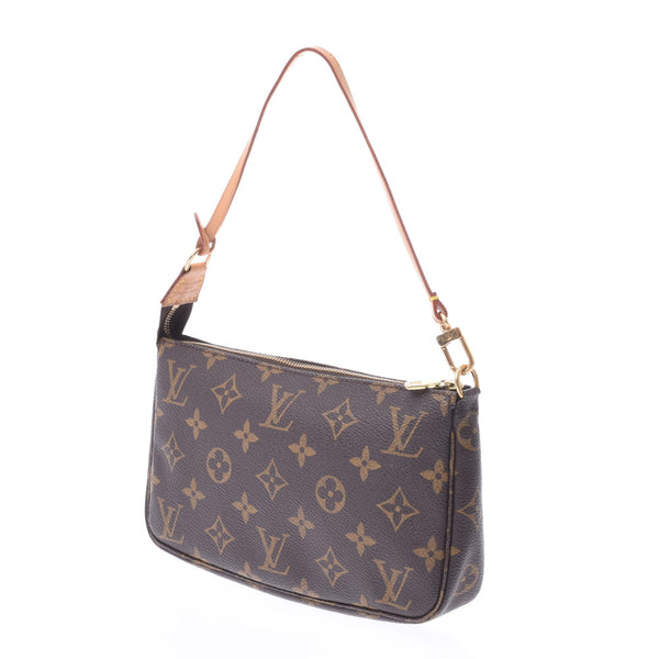 LOUIS VUITTON Louis Vuitton Monogram Pochette Accessoir Brown M51980 Ladies Monogram Canvas Accessory Pouch B Rank Used Ginzo