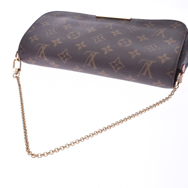 LOUIS VUITTON 路易威登单字费博利特 MM 2WAY 包棕色 M40718 女士单色帆布皮革肩包新同二手银藏