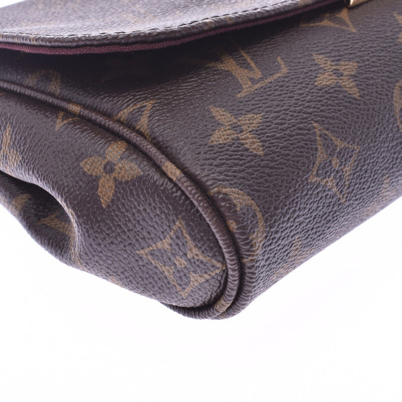 LOUIS VUITTON Louis Vuitton Monogram Fabolitt MM 2WAY Bag Brown M40718 Women's Monogram Canvas Leather Shoulder Bag Shin-Do Used Ginzo