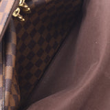 LOUIS VUITTON Louis Vuitton Damier Naviglio Brown N45255 Unisex Damier Canvas Shoulder Bag B Rank Used Ginzo