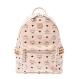 MCM MC M backpack studs beige unisex leather backpack daypack A rank used Ginzo