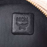 MCM MCM背包Mini侧面饰钉米色/金色饰钉女士皮革背包Day Pack AB等级二手Ginzo