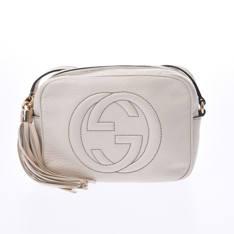 Gucci Gucci Soho ivory style 308864 women's scarf shoulder bag AB rank used silver