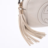 GUCCI グッチ ソーホー アイボリー系 308864 レディース カーフ ショルダーバッグ ABランク 中古 銀蔵