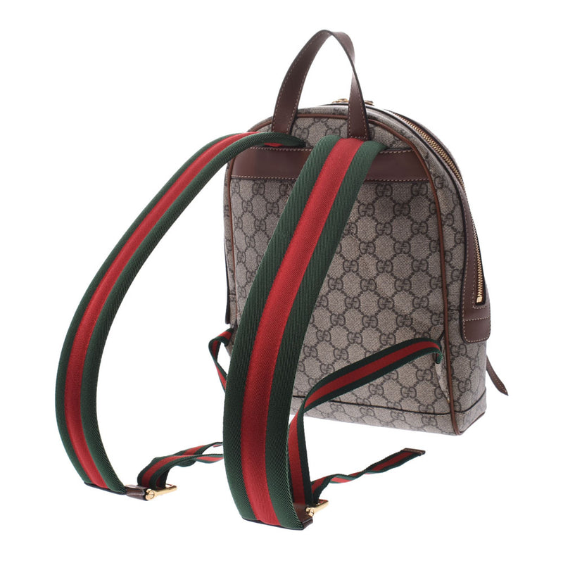 Gucci GG Supreme Backpack Butterfly Flower Japan Limited Greige