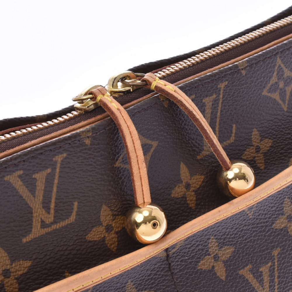 ルイヴィトンポパンクール ロン 14145 ブラウン ユニセックス モノグラムキャンバス ショルダーバッグ M40008 LOUIS VUITTON  中古 – 銀蔵オンライン