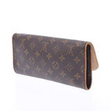 LOUIS VUITTON Louis Vuitton monogram pochette twin GM brown M51852 Lady's monogram canvas shoulder bag B rank used silver storehouse