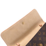 LOUIS VUITTON Louis Vuitton monogram pochette twin GM brown M51852 Lady's monogram canvas shoulder bag B rank used silver storehouse