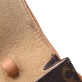 LOUIS VUITTON Louis Vuitton monogram pochette twin GM brown M51852 Lady's monogram canvas shoulder bag B rank used silver storehouse