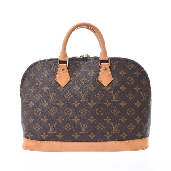 Brown M53151 Lady's monogram canvas leather handbag B rank used silver storehouse made in LOUIS VUITTON ルイヴィトンモノグラムアルマ USA