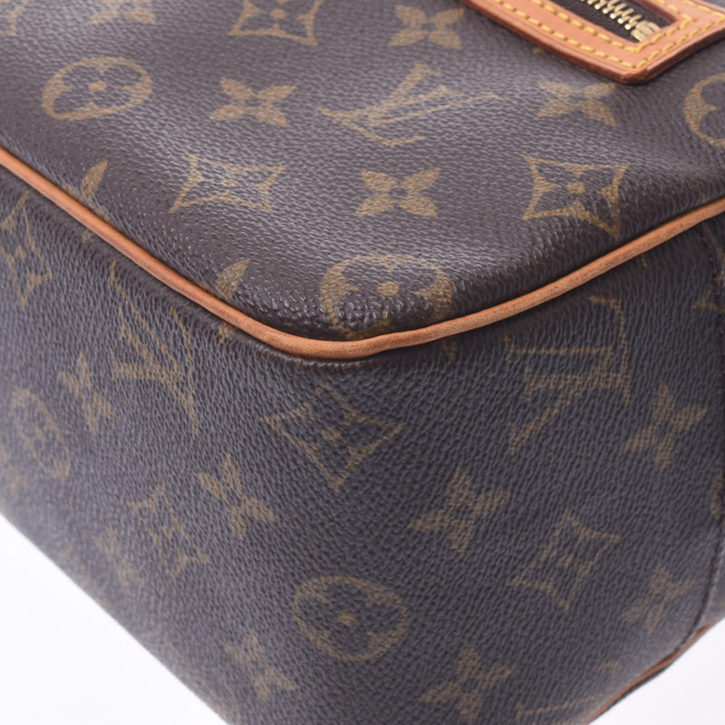 LOUIS VUITTON路易威登Monogram Cite MM棕色M51182女士Monogram帆布手袋B等级二手Ginzo