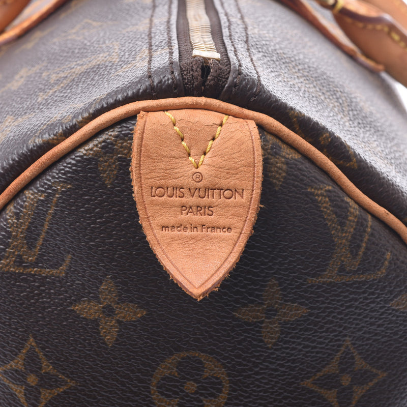 LOUIS VUITTON路易威登Monogram Speedy 40棕色M41522中性Monogram帆布手提包B等级二手Ginzo