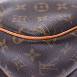 LOUIS VUITTON ルイヴィトン モノグラム リポーターPM ブラウン M45254 ユニセックス モノグラムキャンバス レザー ショルダーバッグ Bランク 中古 銀蔵