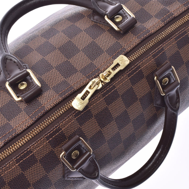 路易威登（Louis Vuitton）路易威登Damier Speedy Band Lierre 30棕色N41367男女皆宜的Damier帆布皮革手提包一个二手的Ginzo