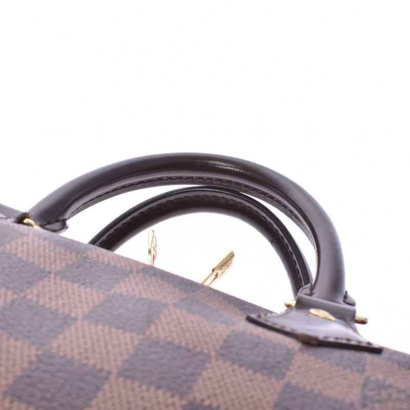 LOUIS VUITTON路易威登Damier Speedy Band Lierre 30棕色N41367男女皆宜的Damier帆布手提包AB等级二手Ginzo