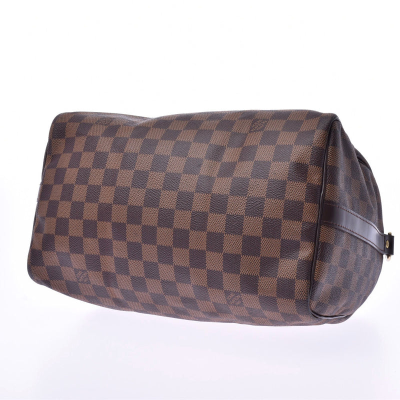 LOUIS VUITTON路易威登Damier Speedy Band Lierre 30棕色N41367男女皆宜的Damier帆布手提包AB等级二手Ginzo