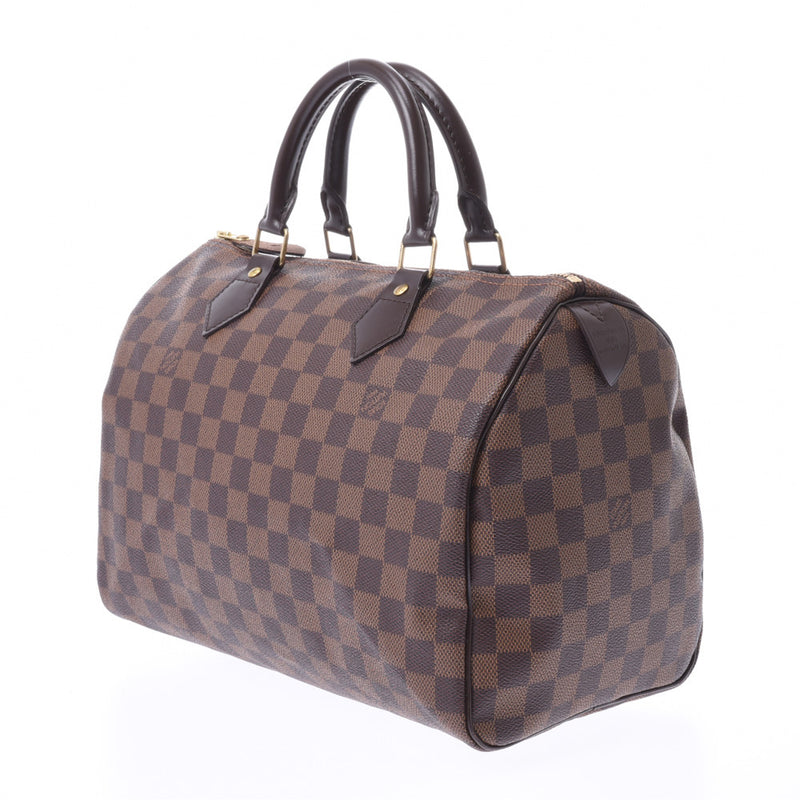 LOUIS VUITTON, Louis Vuitton Damier Speedy 30 USA made by Brown N41531 Ladies Damie Canvas handbag A Rank used silver warehouse