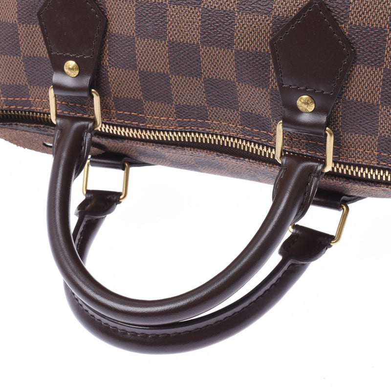 LOUIS VUITTON, Louis Vuitton Damier Speedy 30 USA made by Brown N41531 Ladies Damie Canvas handbag A Rank used silver warehouse