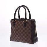 LOUIS VUITTON ルイヴィトン ダミエ ブレラ ブラウン N51150 レディース ダミエキャンバス レザー ハンドバッグ Bランク 中古 銀蔵