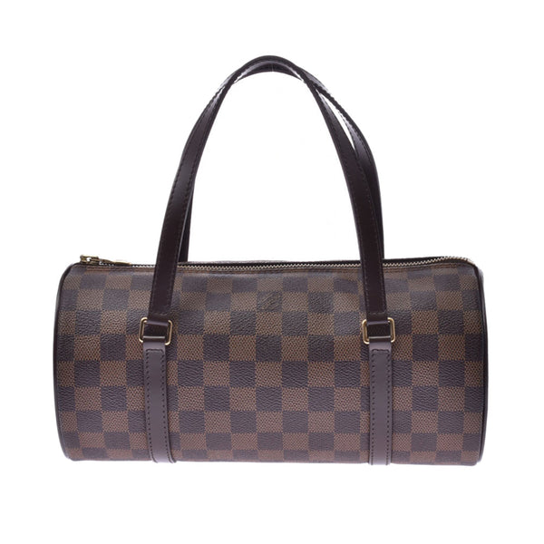 LOUIS VUITTON ルイヴィトン ダミエ パピヨンPM ブラウン N51304 レディース ダミエキャンバス レザー ハンドバッグ ABランク 中古 銀蔵