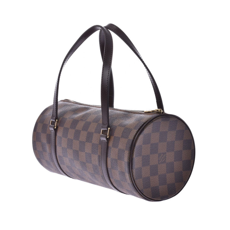 LOUIS VUITTON ルイヴィトンダミエパピヨン PM brown N51304 lady Mie Suda canvas leather handbag AB rank used silver storehouse