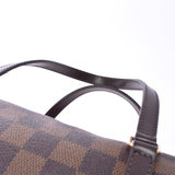 LOUIS VUITTON ルイヴィトンダミエパピヨン PM brown N51304 lady Mie Suda canvas leather handbag AB rank used silver storehouse