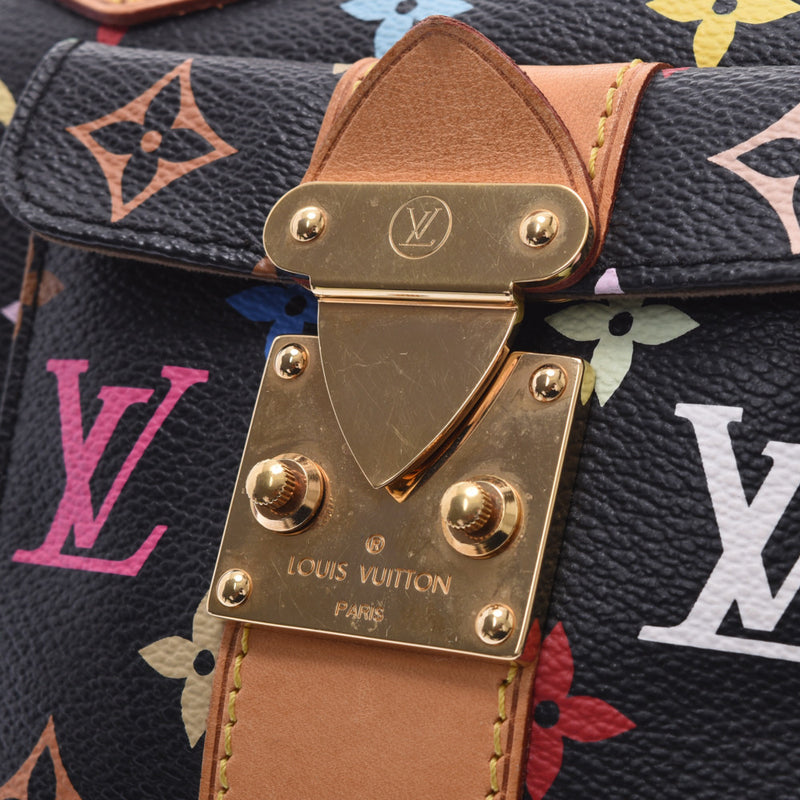 LOUIS VUITTON ルイヴィトン マルチカラー スピーディ30 黒 M92642 レディース モノグラムマルチカラー ハンドバッグ Bランク 中古 銀蔵