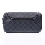 LOUIS VUITTON ルイヴィトンダミエグラフィットトワレポーチ black / gray N47625 メンズダミエグラフィットキャンバスポーチ A rank used silver storehouse