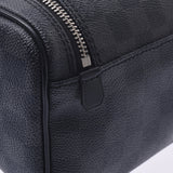 LOUIS VUITTON ルイヴィトンダミエグラフィットトワレポーチ black / gray N47625 メンズダミエグラフィットキャンバスポーチ A rank used silver storehouse