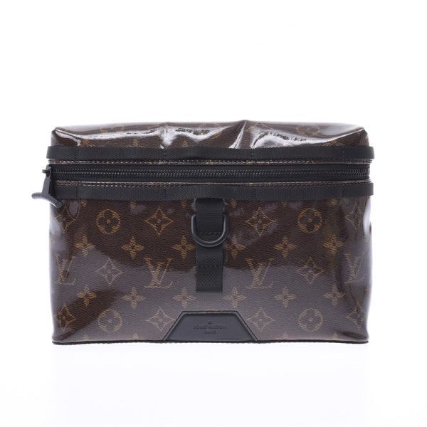 LOUIS VUITTON ルイヴィトン モノグラム グレーズ メッセンジャーPM ブラウン/黒 M43895 メンズ ショルダーバッグ 新同 中古 銀蔵