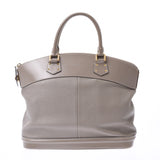 LOUIS VUITTON Louis Vuitton Suhari Lock It MM Gray Gold Metal Fitting M91791 Ladies Leather Handbag B Rank Used Ginzo